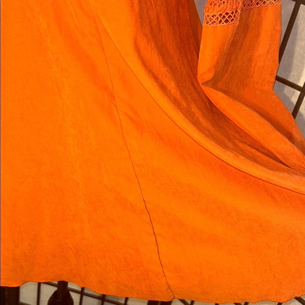 SHEIN Vibrant Orange Long Sleeve Dress - Picture 11 of 16